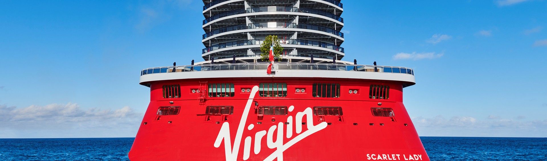 Virgin Voyages ship at sea